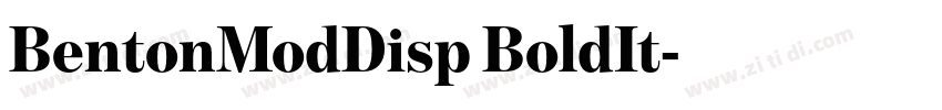 BentonModDisp BoldIt字体转换 BentonModDisp BoldIt字体转换